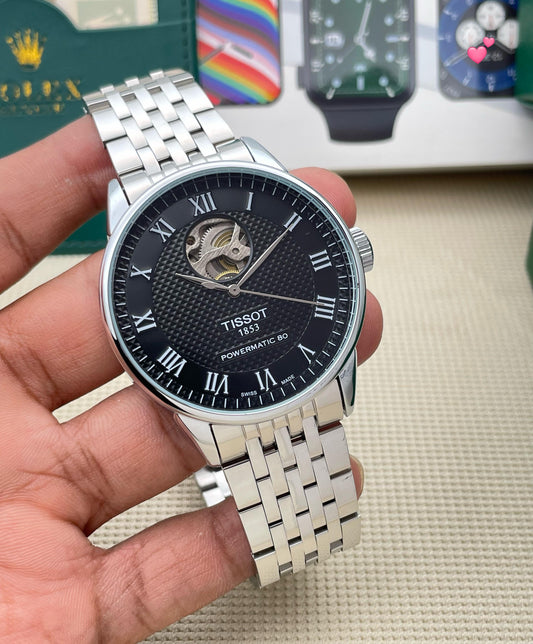 Tissot Powermatic 80 Men's Metal Strap Watch - Premium Quality