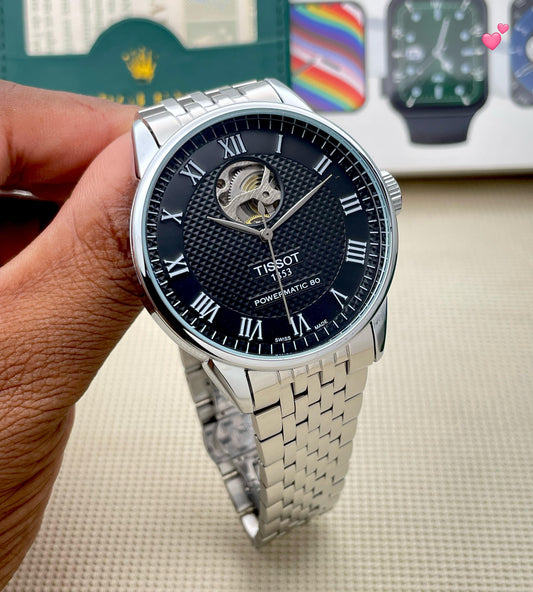 Tissot Powermatic 80 Men's Metal Strap Watch - Premium Quality