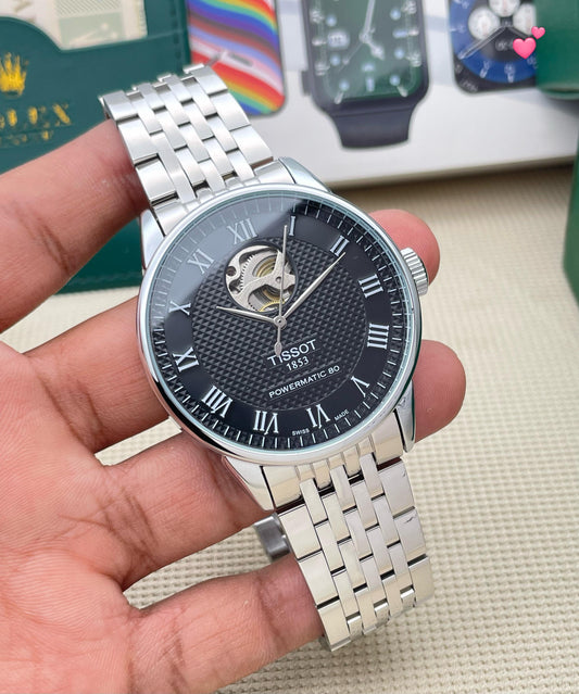 Tissot Powermatic 80 Men's Metal Strap Watch - Premium Quality