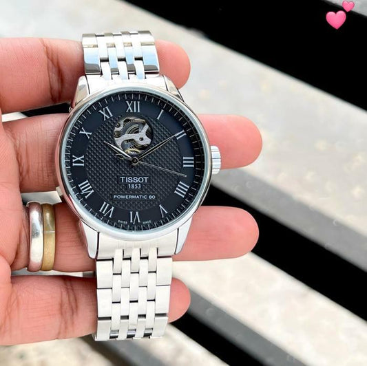 Tissot Powermatic 80 Men's Metal Strap Watch - Premium Quality