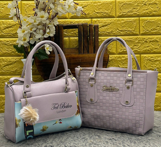 Ted Baker Sling Combo Duffle Bag - Pink & Black