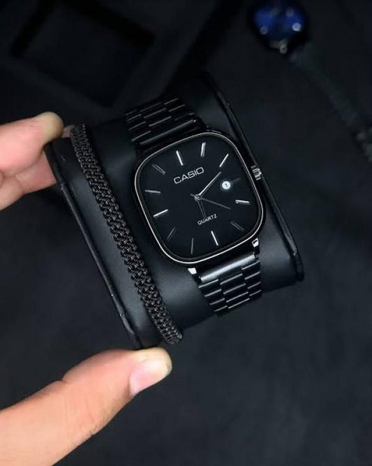 Casio Quartz Unisex Minimalist Watch - Silver